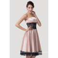 Grace Karin Damen Sexy trägerlosen lila rosa knielangen Brautjungfer Kleid Muster CL6284